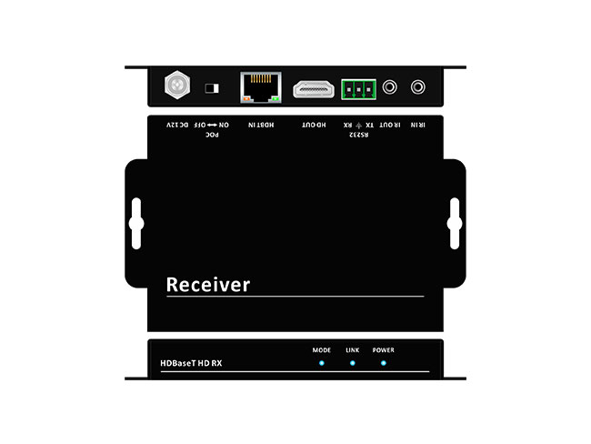 4K30 HD Extender HDBaseT Receiver w/ PoC Lite