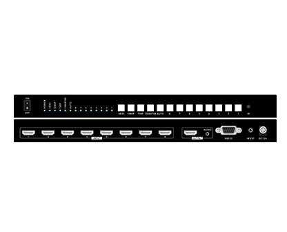 Auto-4K30-seamless-switcher-8x1-with-EDID-IR-Remote-Audio