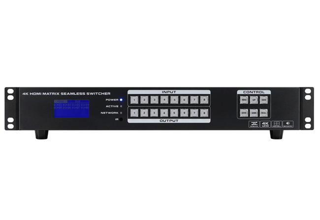 4K60 Fixed 8x8 HDMI Matrix Switcher with seamless switch