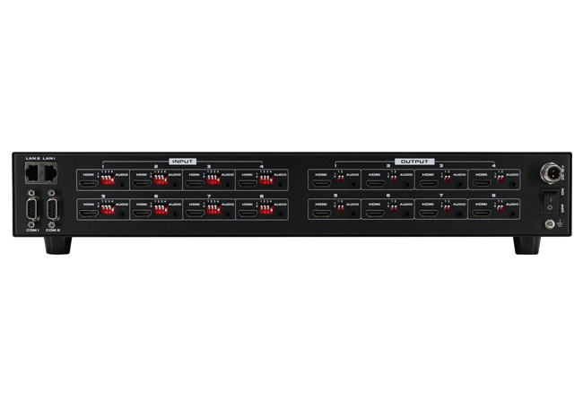4K60 Fixed 8x8 HDMI Matrix Switcher with seamless switch