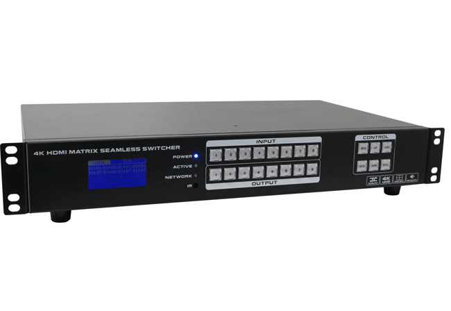 4K60 Fixed 8x8 HDMI Matrix Switcher with seamless switch