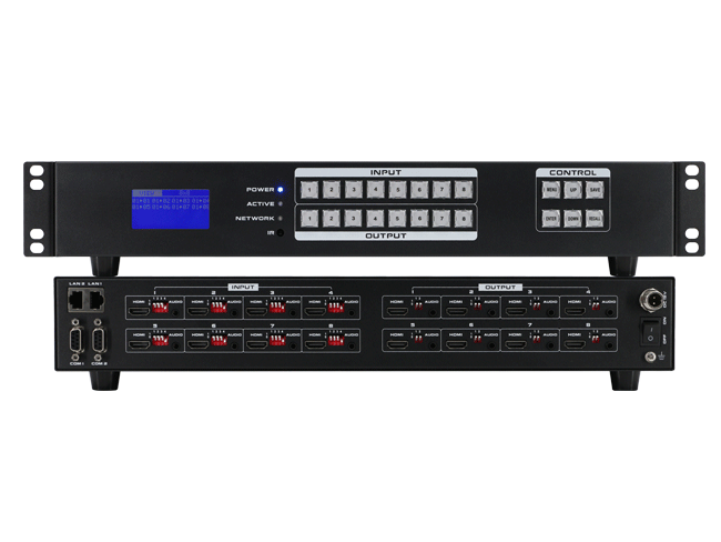 4K60 HDR 8x8 HDMI Matrix Switcher