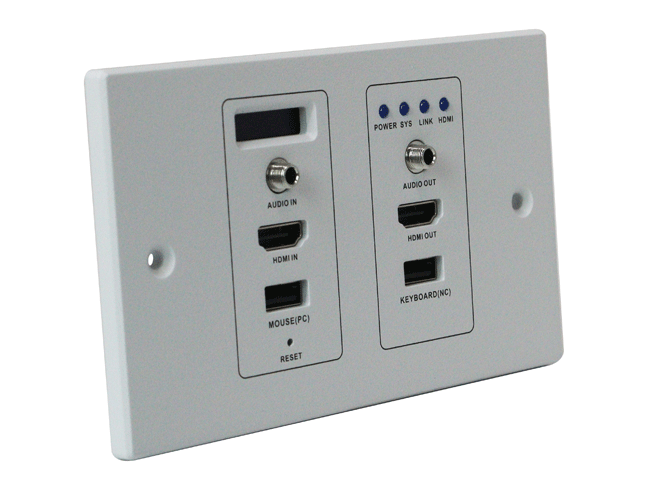 Wallplate 4K AV over IP Extender Matrix