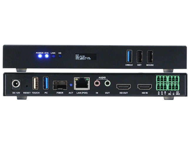 4K@60 AV over IP System with Video Wall and KVM workstation