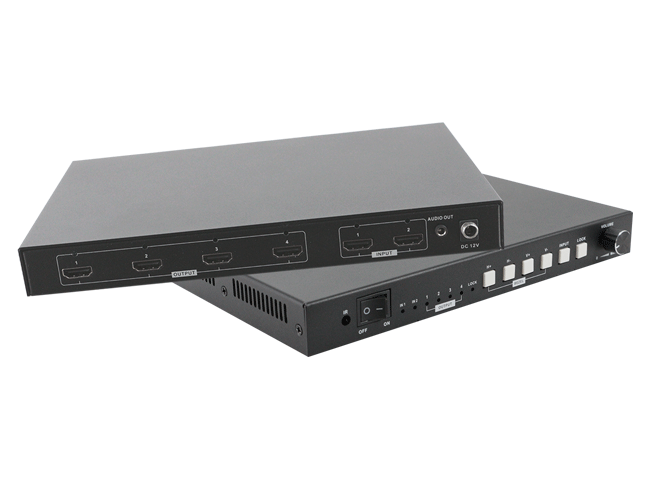 4K inputs Video wall controller with 4 HDMI outputs