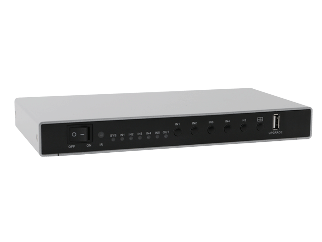 5x1 4K60 Multiviewer Switcher with seamless switching
