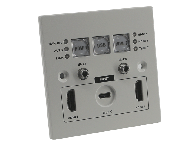 4K HDMI+TypeC+HDMI over HDBaseT Wallplate transmitter 4K HDMI+TypeC+HDMI over HDBaseT Wallplate transmitter