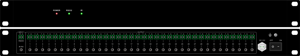 36路单向IR-RS232扩展器-效果图